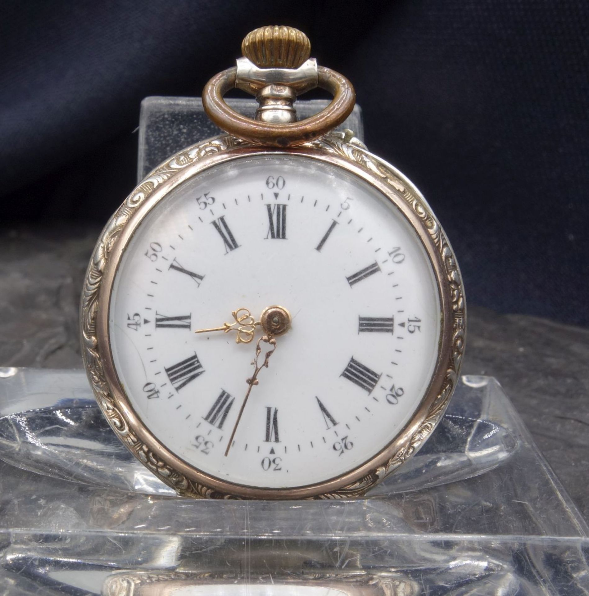 SMALL LADIES' POCKET WATCH IN GALONNÉ CASE / GALLONÉ POCKET WATCH