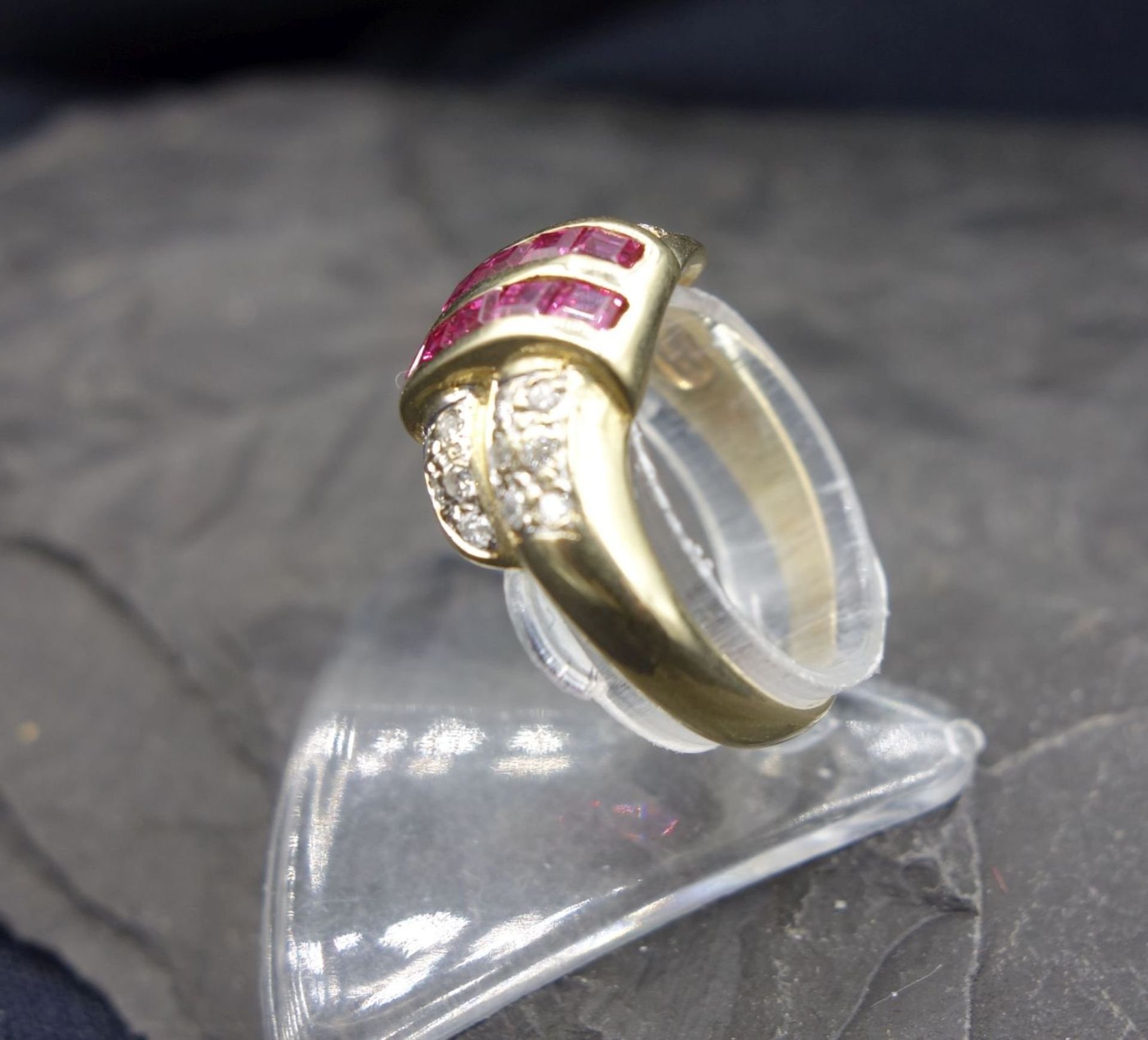 RING - 585 yellow gold - Image 2 of 3