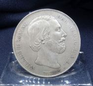 NIEDERLÄNDISCHE MÜNZE 2 1/2 Gulden (1863)