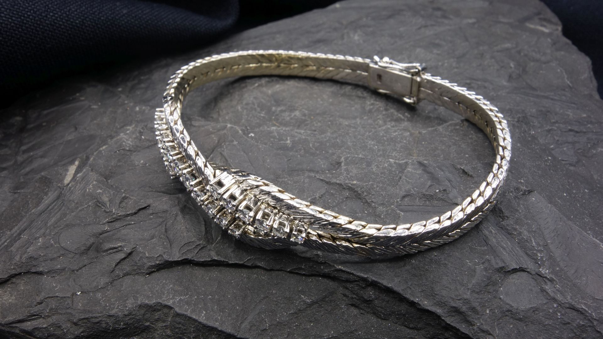 Bracelet - 585 white gold - Image 2 of 4