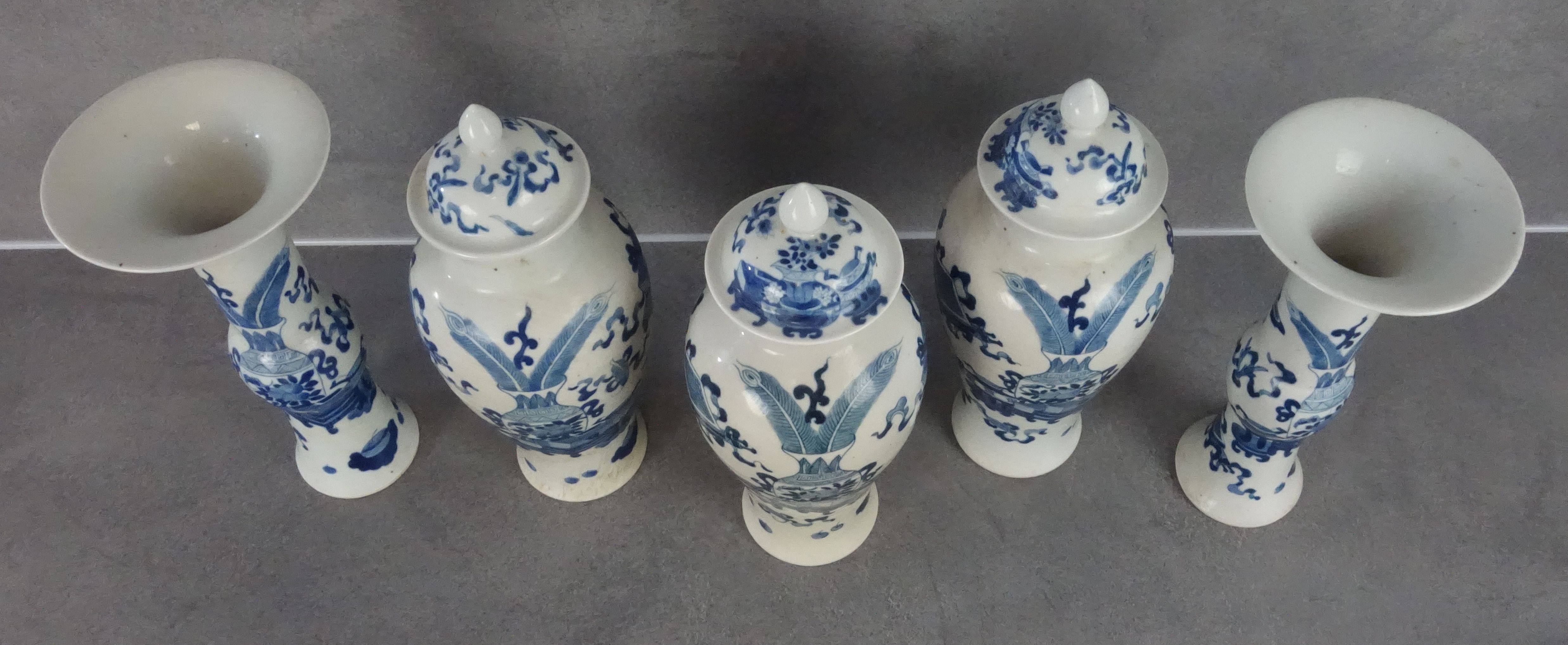 SET OF 5 CHINESE VASES - Image 2 of 3
