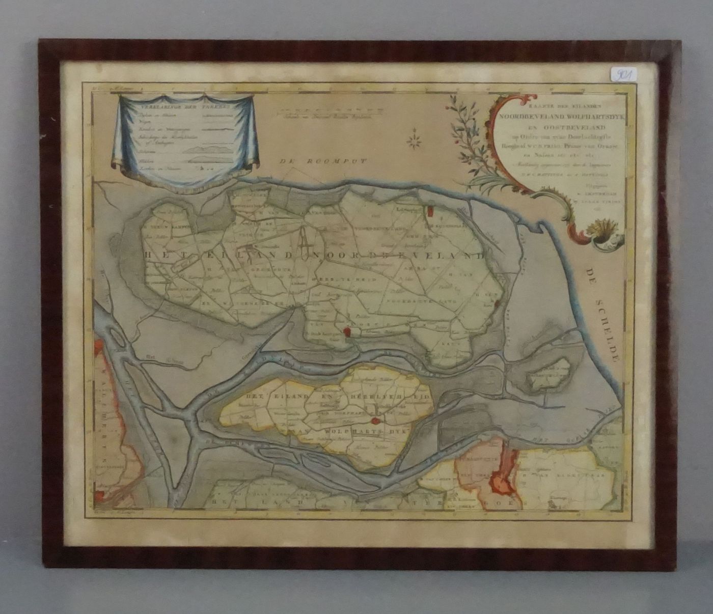 NETHERLANDS MAP OF THE PROVINCE OF ZEELAND OF 1753