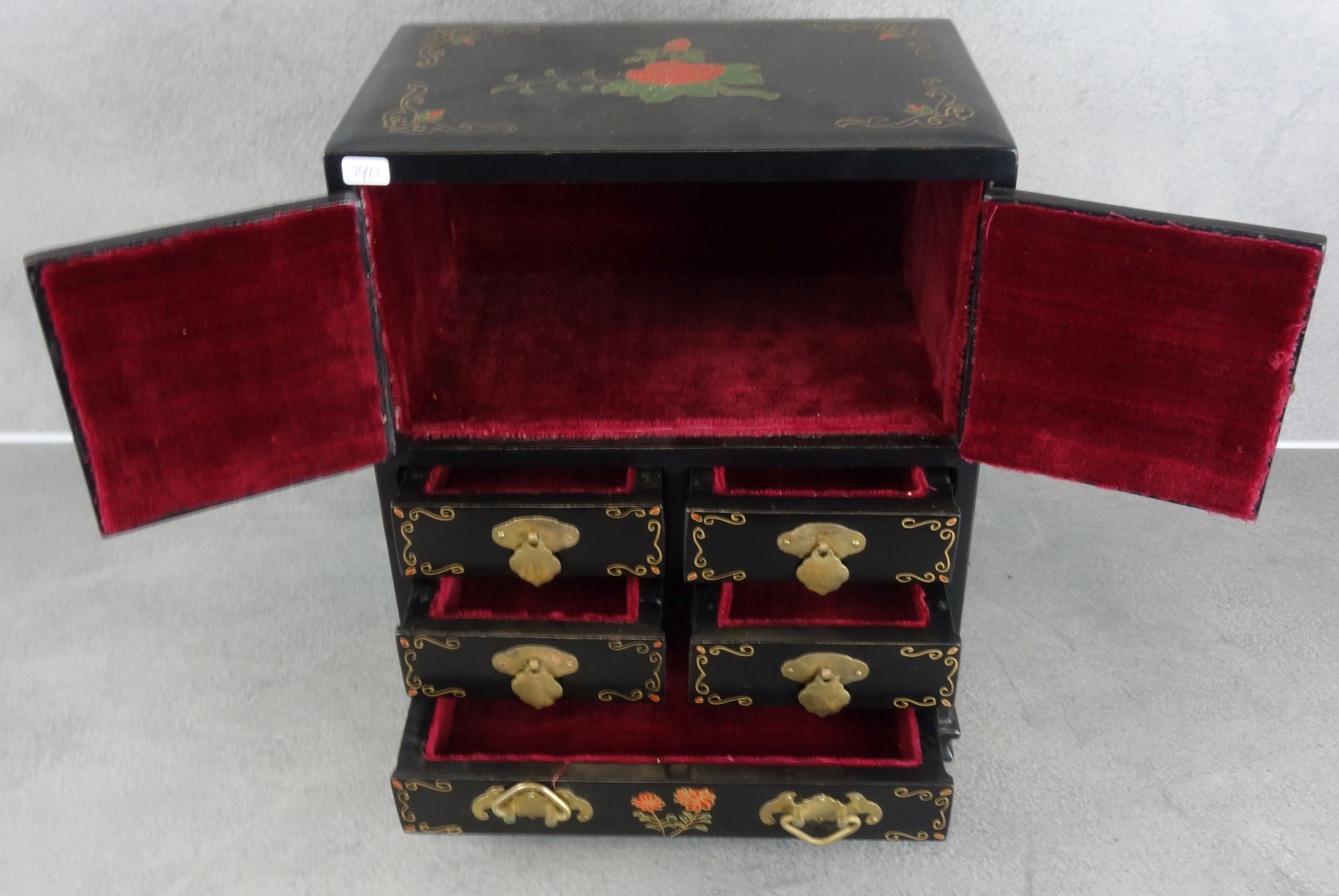 LACQUER CABINET / JEWELRY BOX - Image 2 of 5