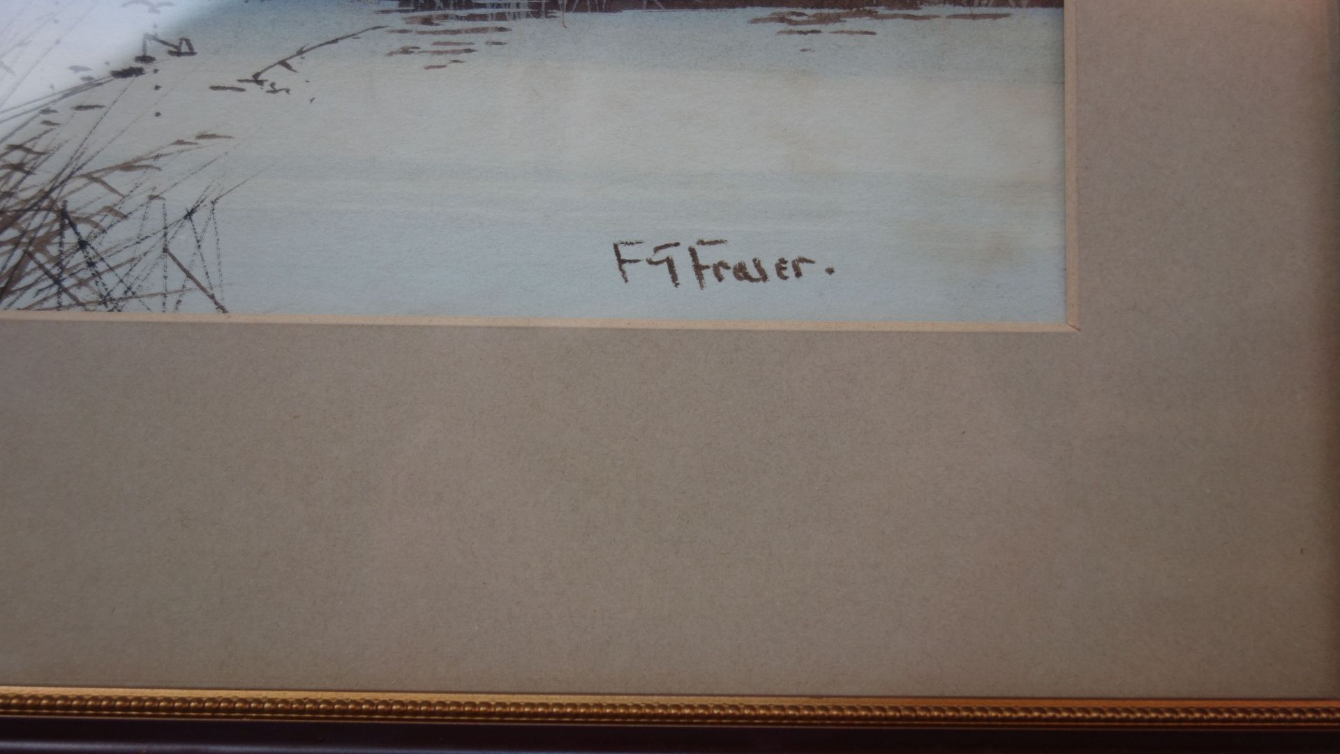 PAIR OF FREDERICK GORDON FRASER WATERCOLORS  - Image 2 of 5