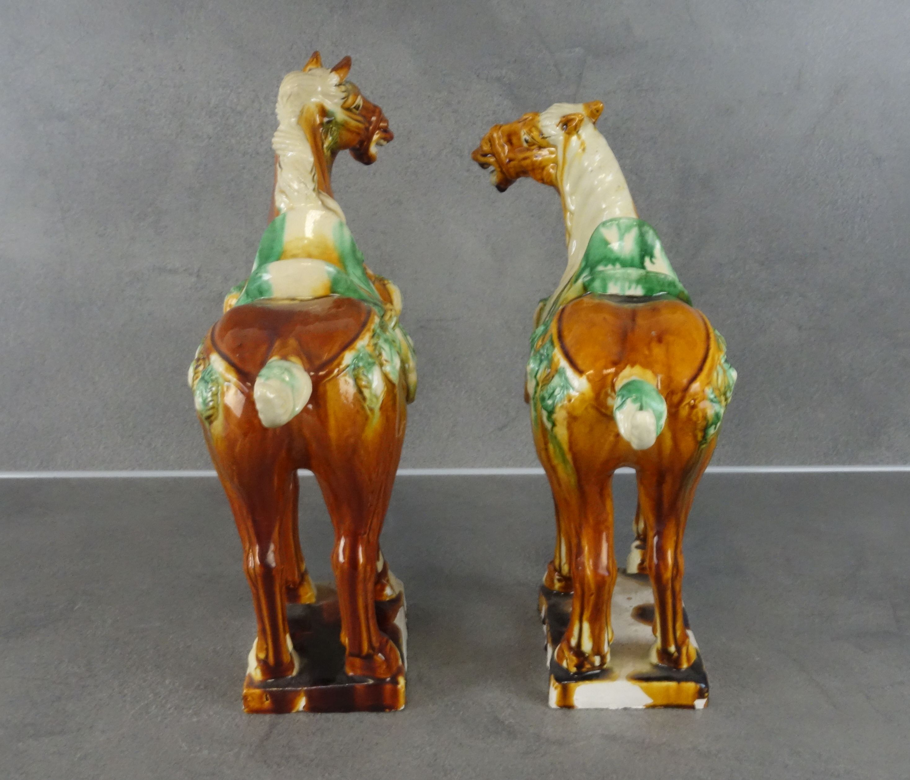 PAIR OF HORSES IN TANG - STYLE - Image 4 of 4