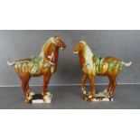 PAIR OF HORSES IN TANG - STYLE