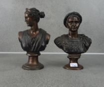 BÜSTEN: "KAISER TIBERIUS" UND "DIANA"