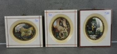 3 MINIATUREN NACH CARL SPITZWEG