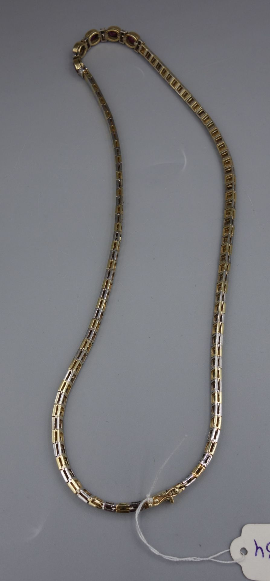 COLLIER  MIT RUBIN- UND BRILLANTBESATZ - Bild 3 aus 5