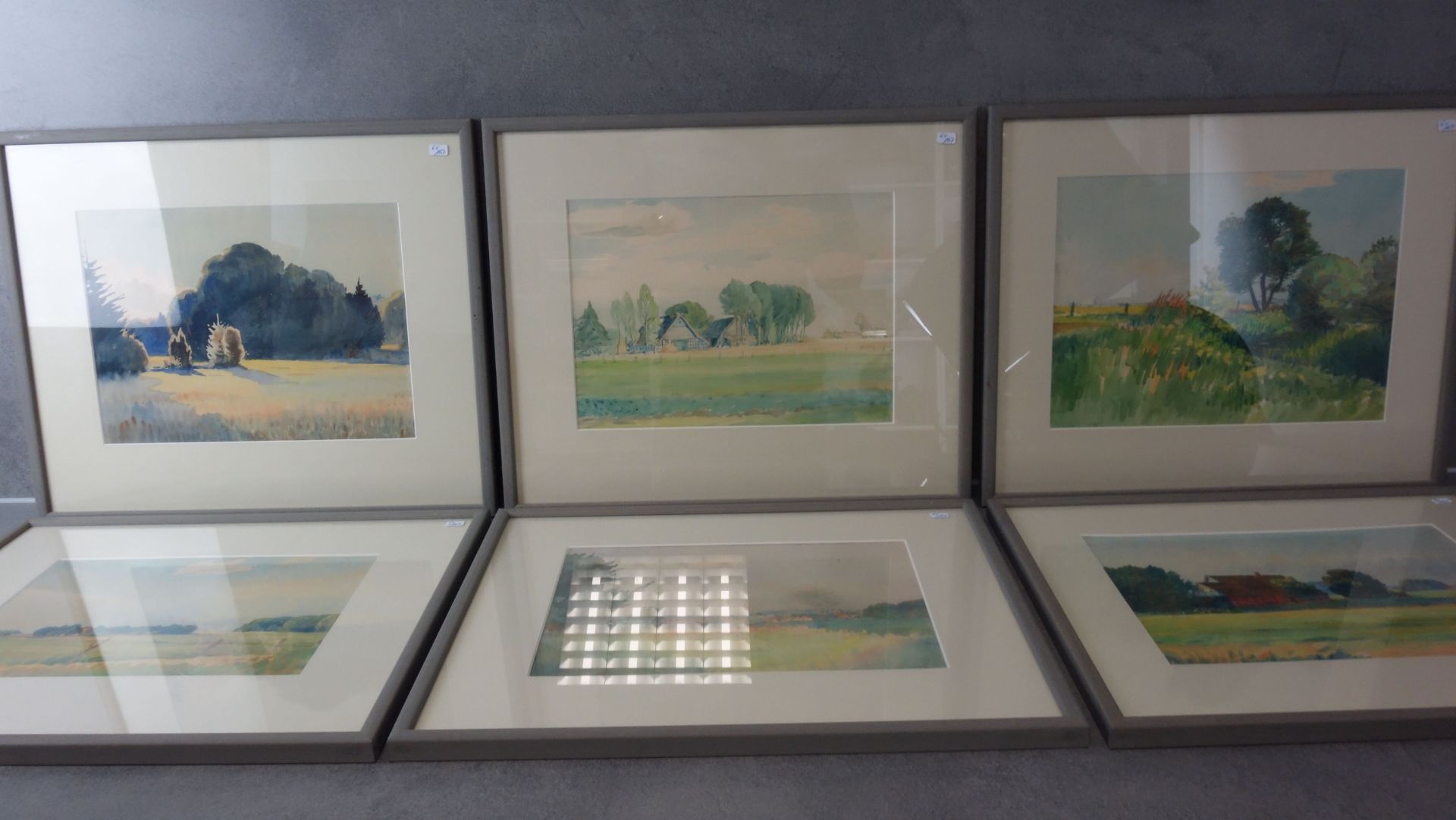 6 THEODOR DOEBNER - WATERCOLORS AND 2 DRAWINGS - Image 2 of 4