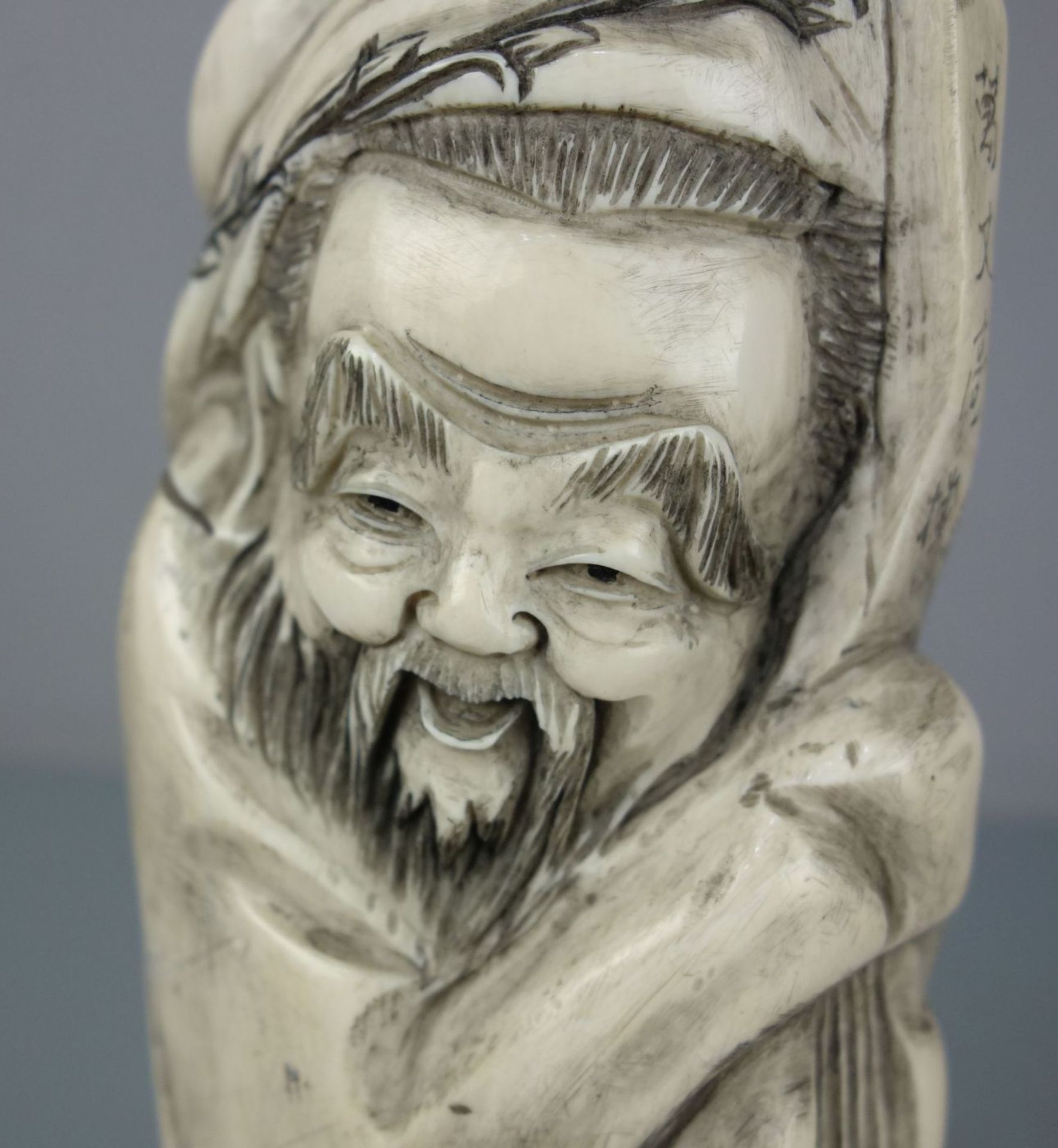 LAO-TSE IVORY SCULPTURE - Image 2 of 9