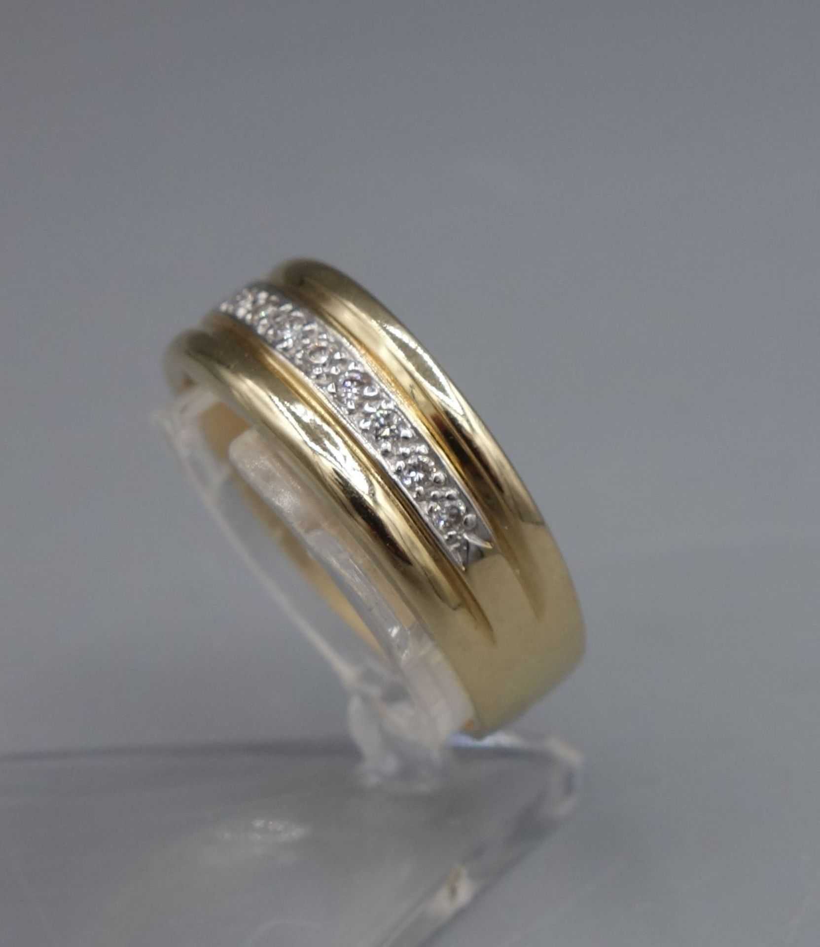 RING MIT BRILLANTBESATZ - Bild 2 aus 3