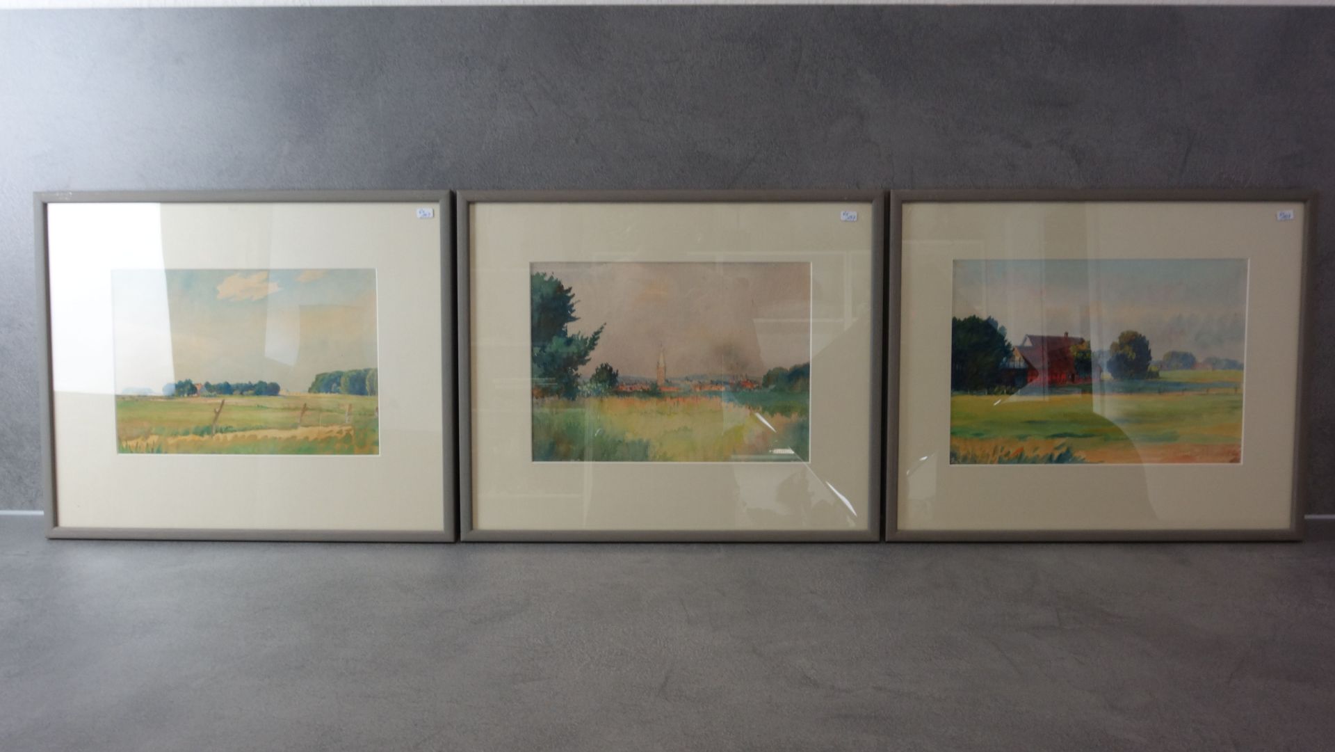 6 THEODOR DOEBNER - WATERCOLORS AND 2 DRAWINGS - Image 3 of 4