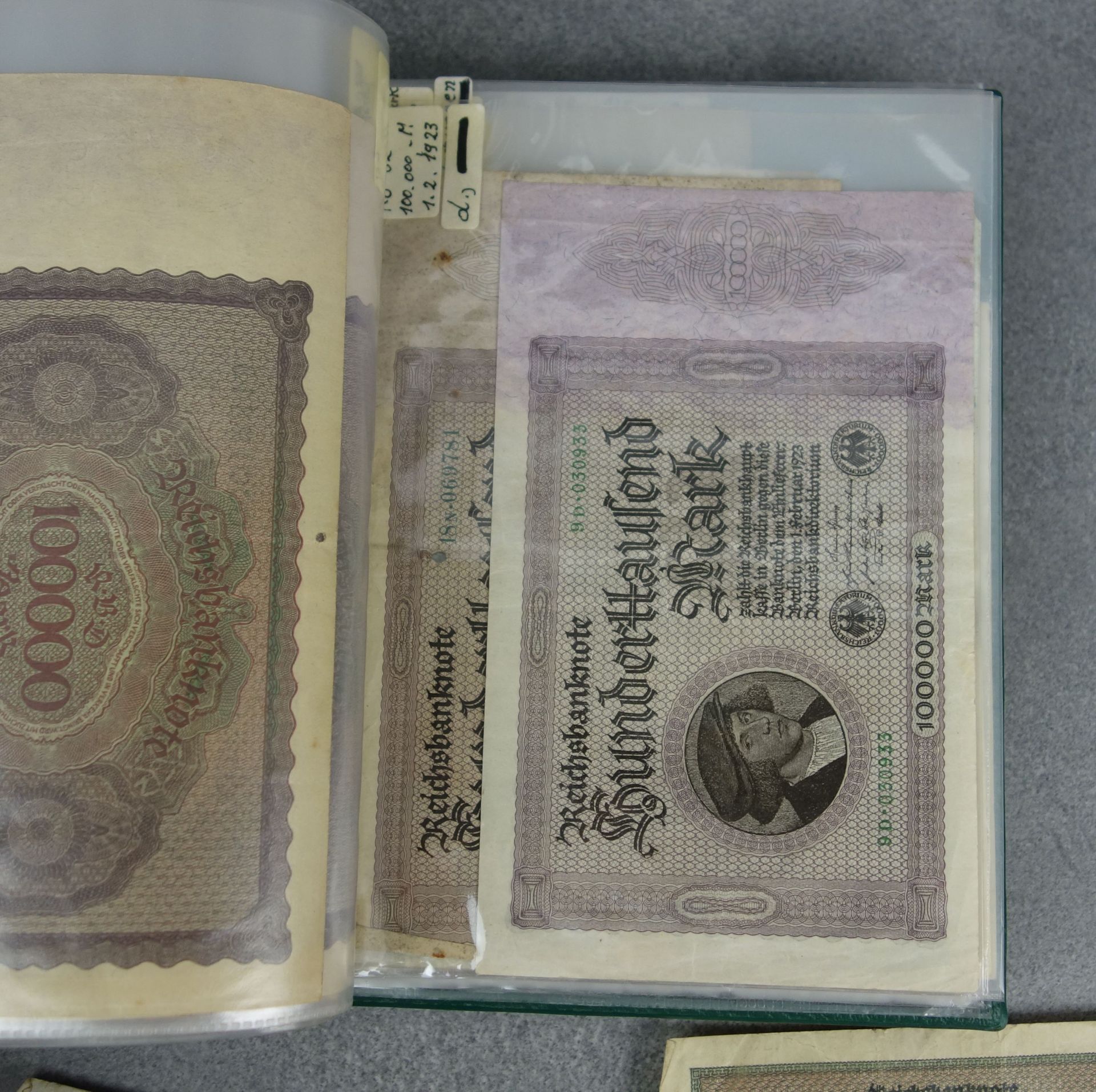 COLLECTION OF PAPER MONEY / BANKNOTES / MONEY BONDS - GERMAN REICHSBANKNOTEN (MARK) - Image 7 of 13