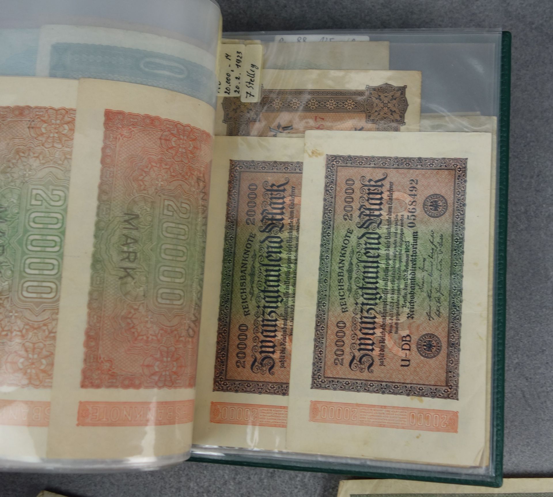 COLLECTION OF PAPER MONEY / BANKNOTES / MONEY BONDS - GERMAN REICHSBANKNOTEN (MARK) - Image 6 of 13
