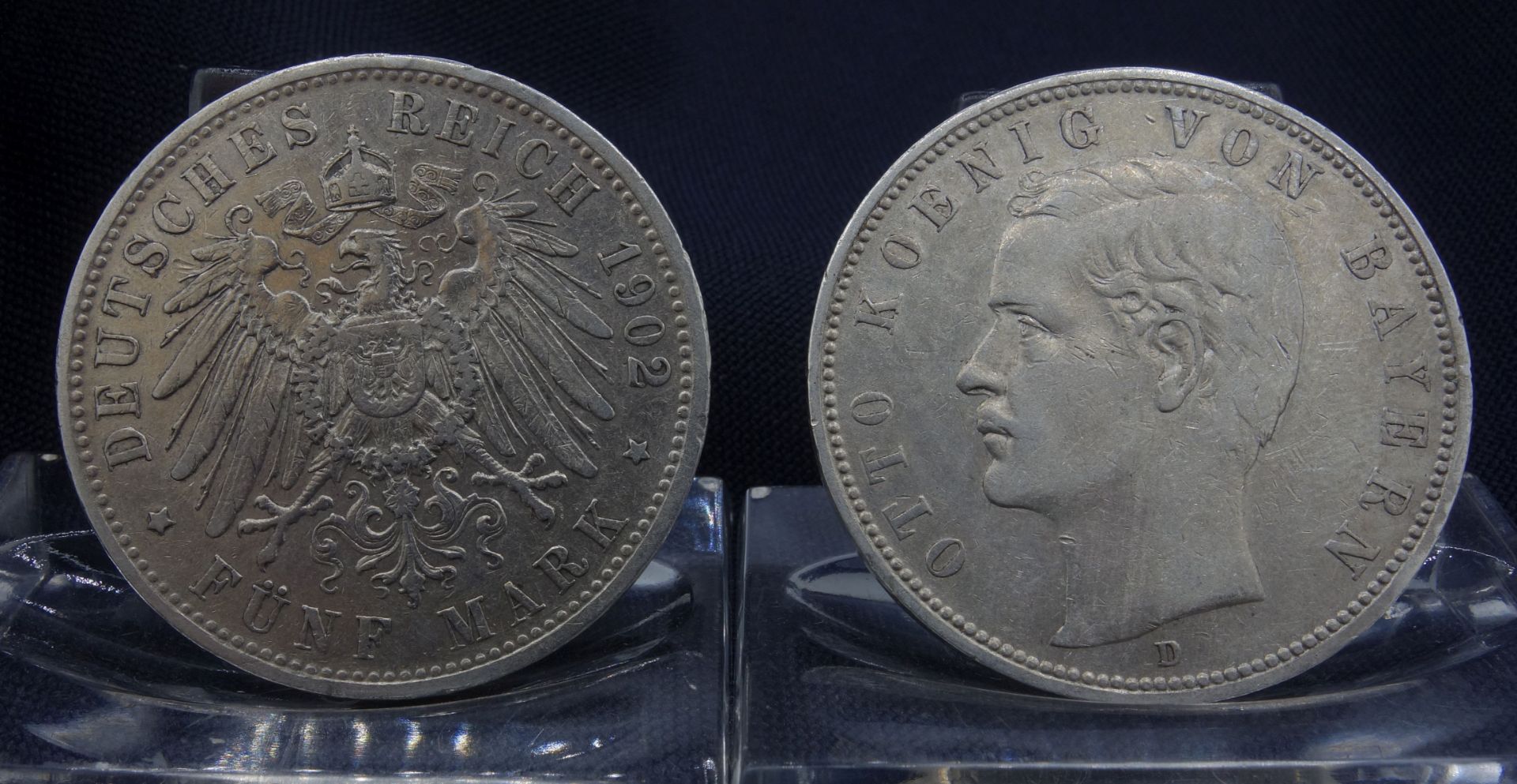 TWO COINS: 5 MARK DEUTSCHES REICH