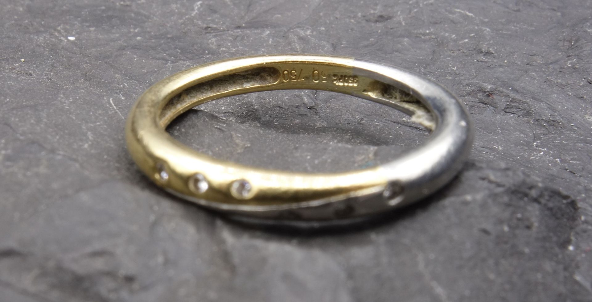 RING - 18 ct yellow gold and platinum - Image 3 of 3