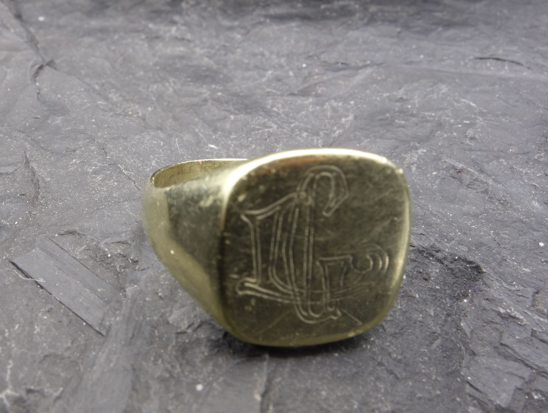 SIGNET RING, 14 ct yellow gold - Image 3 of 3