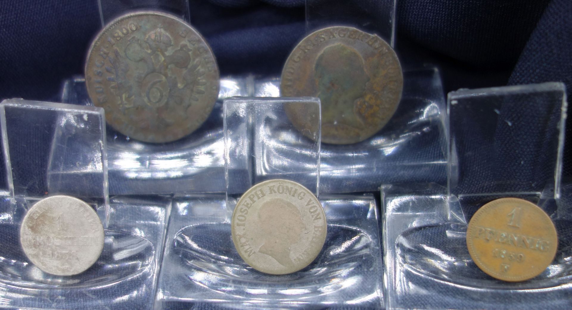 FIVE COINS FROM 1800-1859
