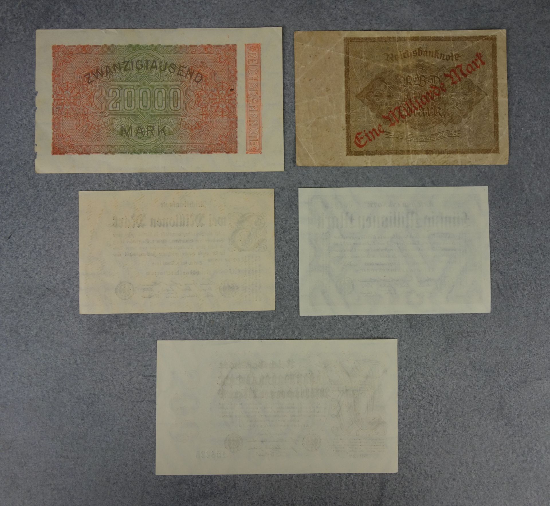 KONVOLUT REICHSBANKNOTEN / GROSSNOTGELD - Bild 7 aus 12