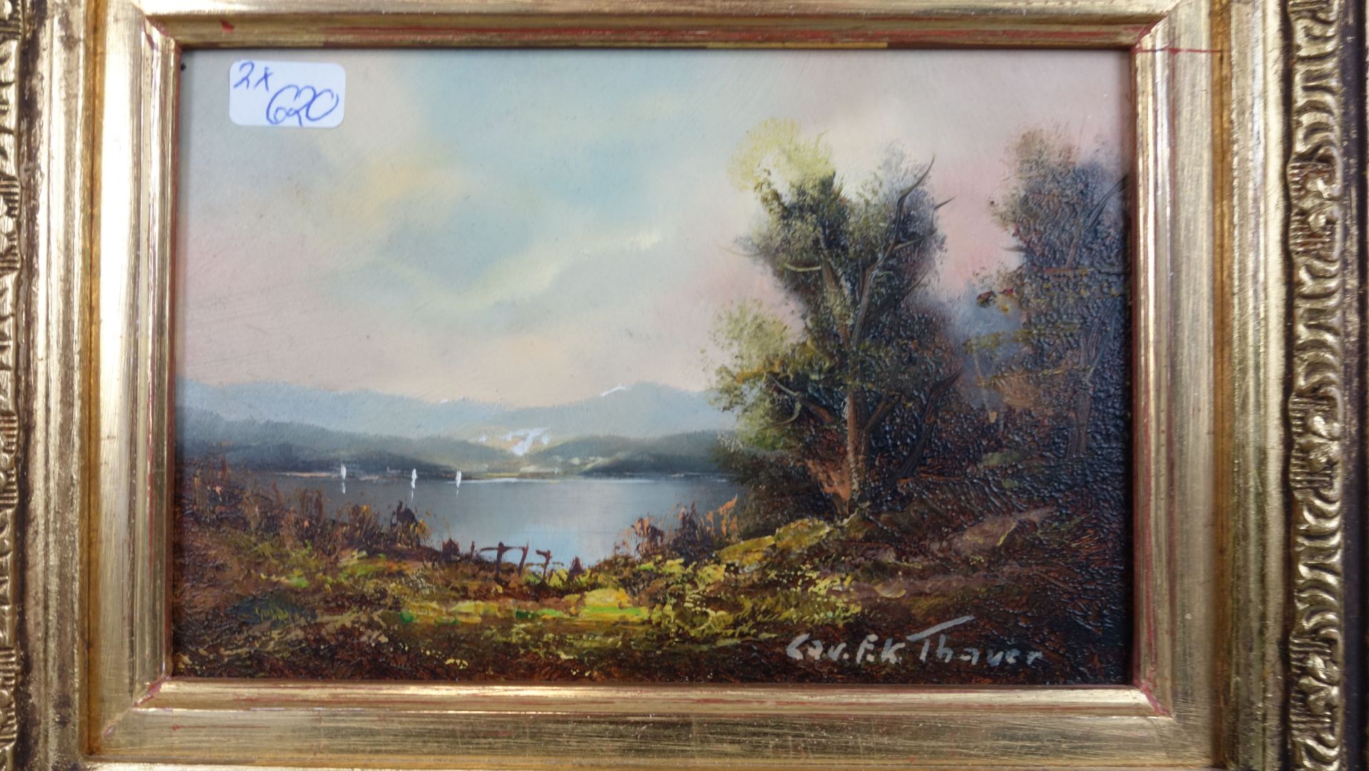 PAIR OF KARL FRIEDRICH THAUER PAINTINGS - Image 2 of 4