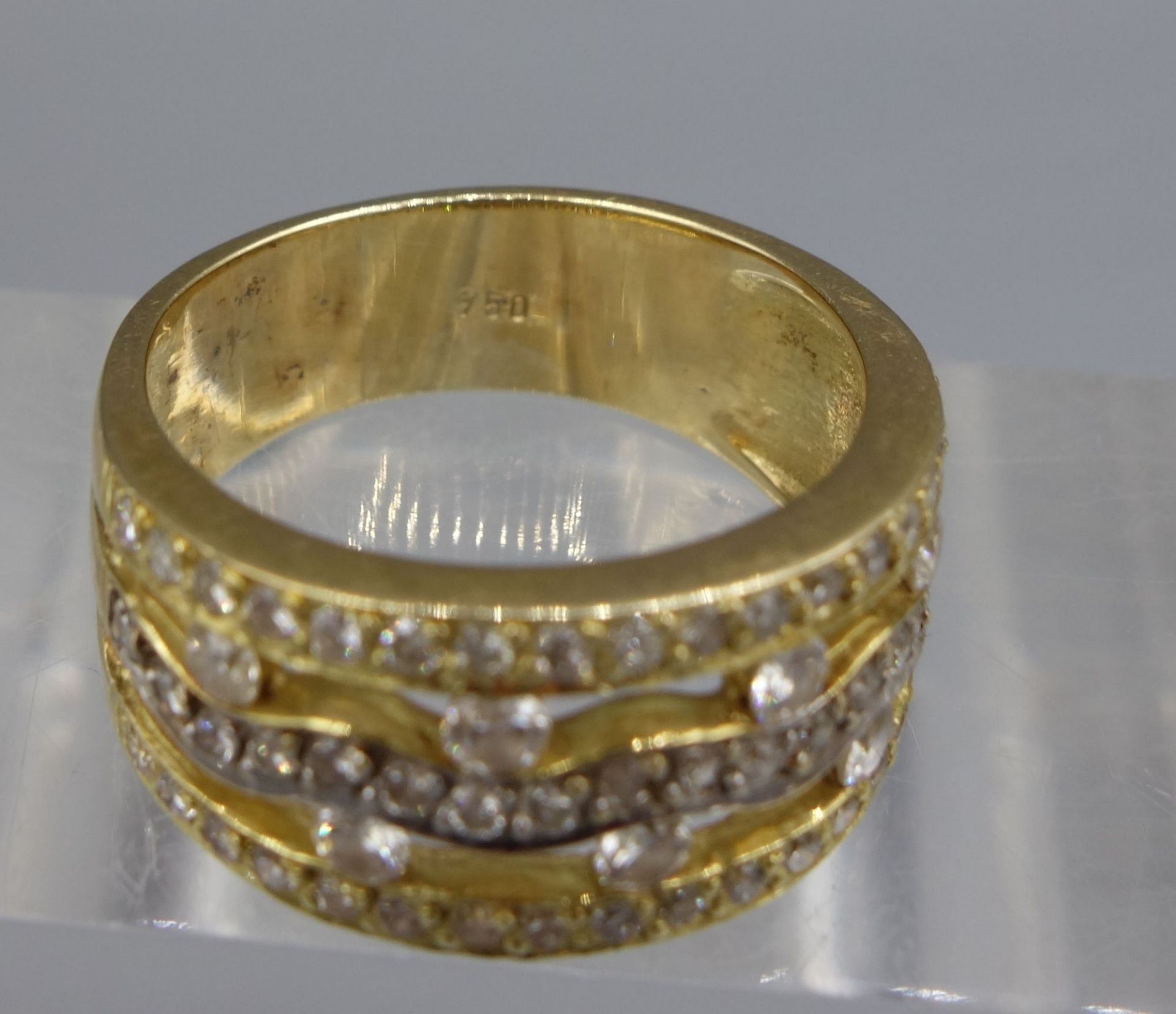 RING MIT BRILLANTBESATZ - Bild 2 aus 6