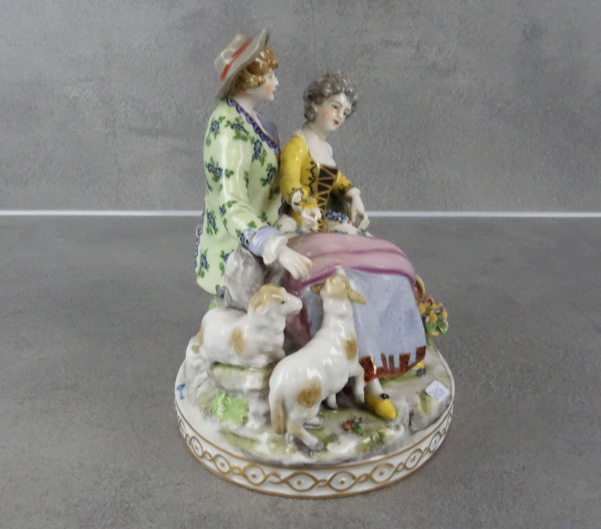 PORCELAIN FIGURE GROUP "Shepherd scene / Pastoral", - Image 2 of 6