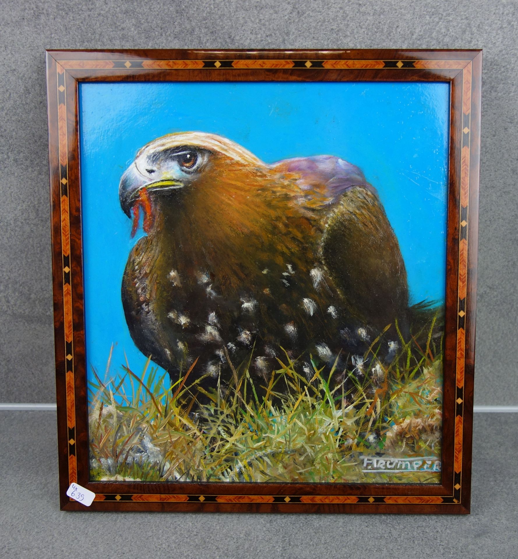 TRÜMPER, FRANZ (Gronau 1941-2021 Enschede NL) - Four paintings with birds of prey - Image 5 of 8