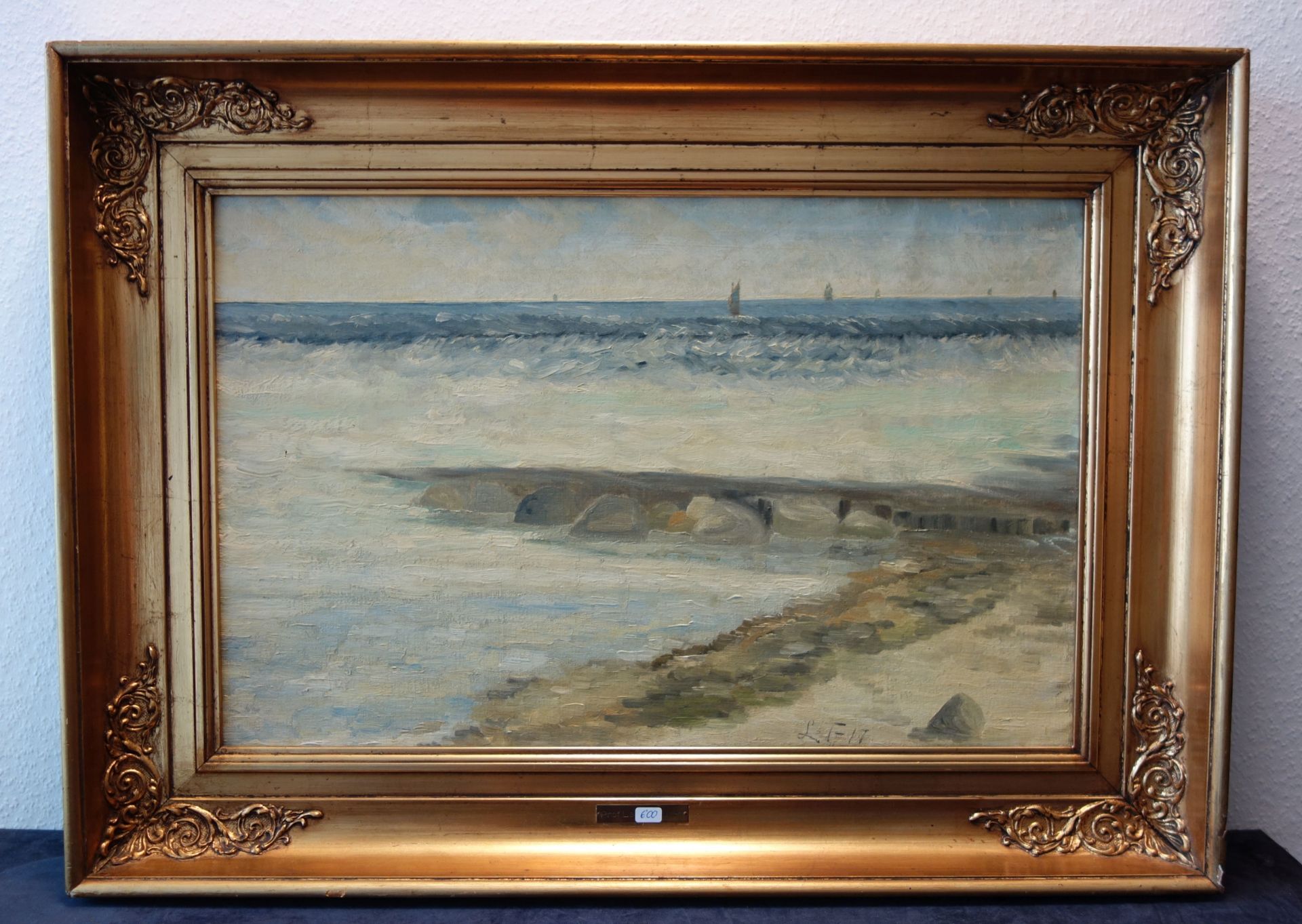 LAURITZ TUXEN - GEMÄLDE: "KÜSTENLANDSCHAFT SKAGEN" - Bild 4 aus 11