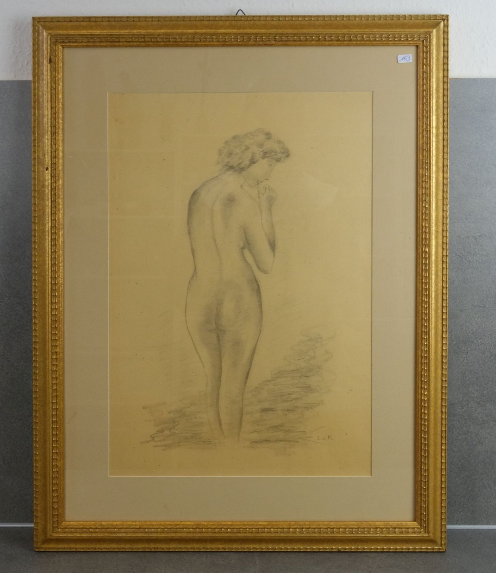 DRAWING: "FEMALE BACK NUDE"