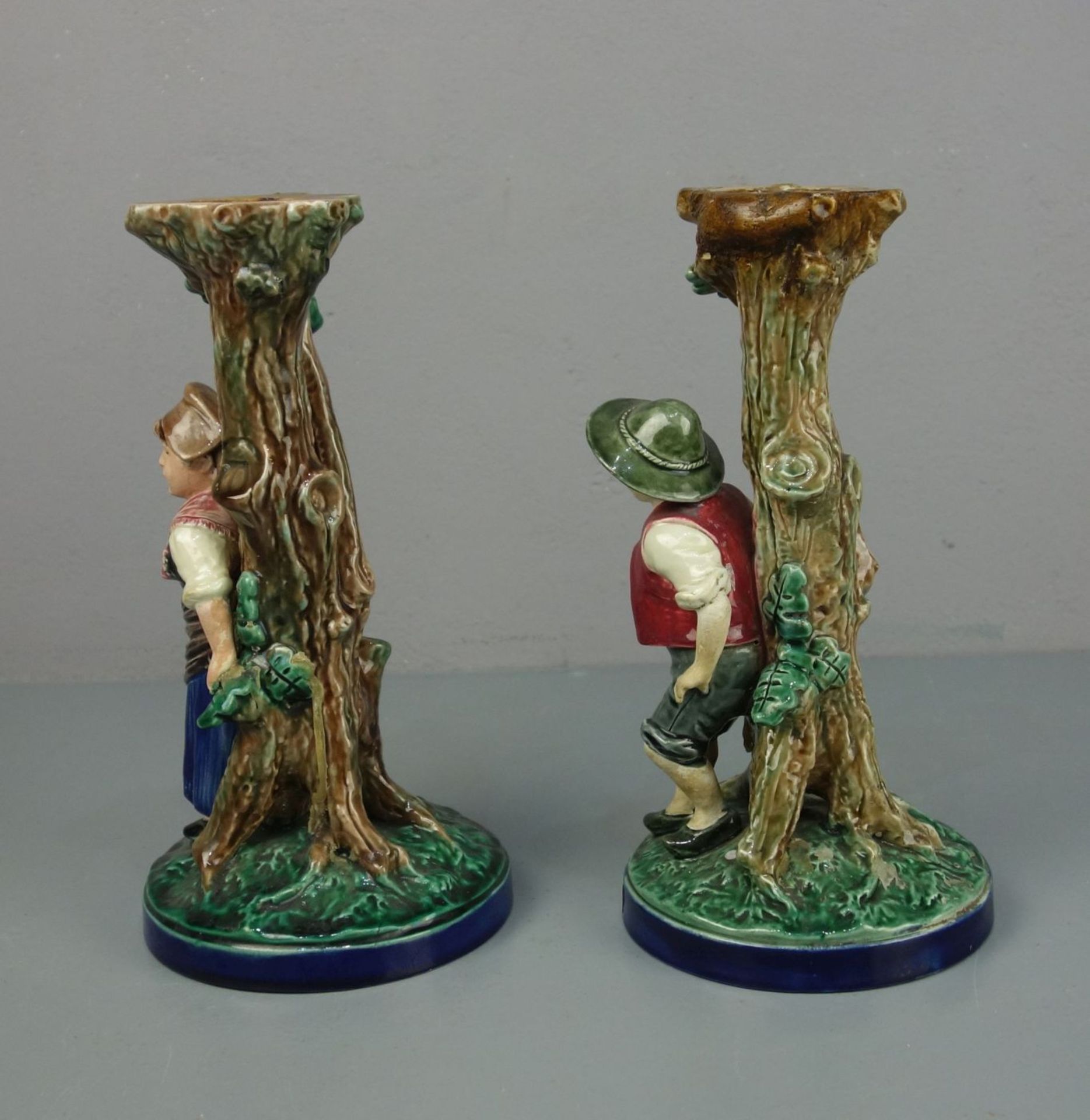 PAIR OF FIGURAL CANDLE STANDS - Image 4 of 8