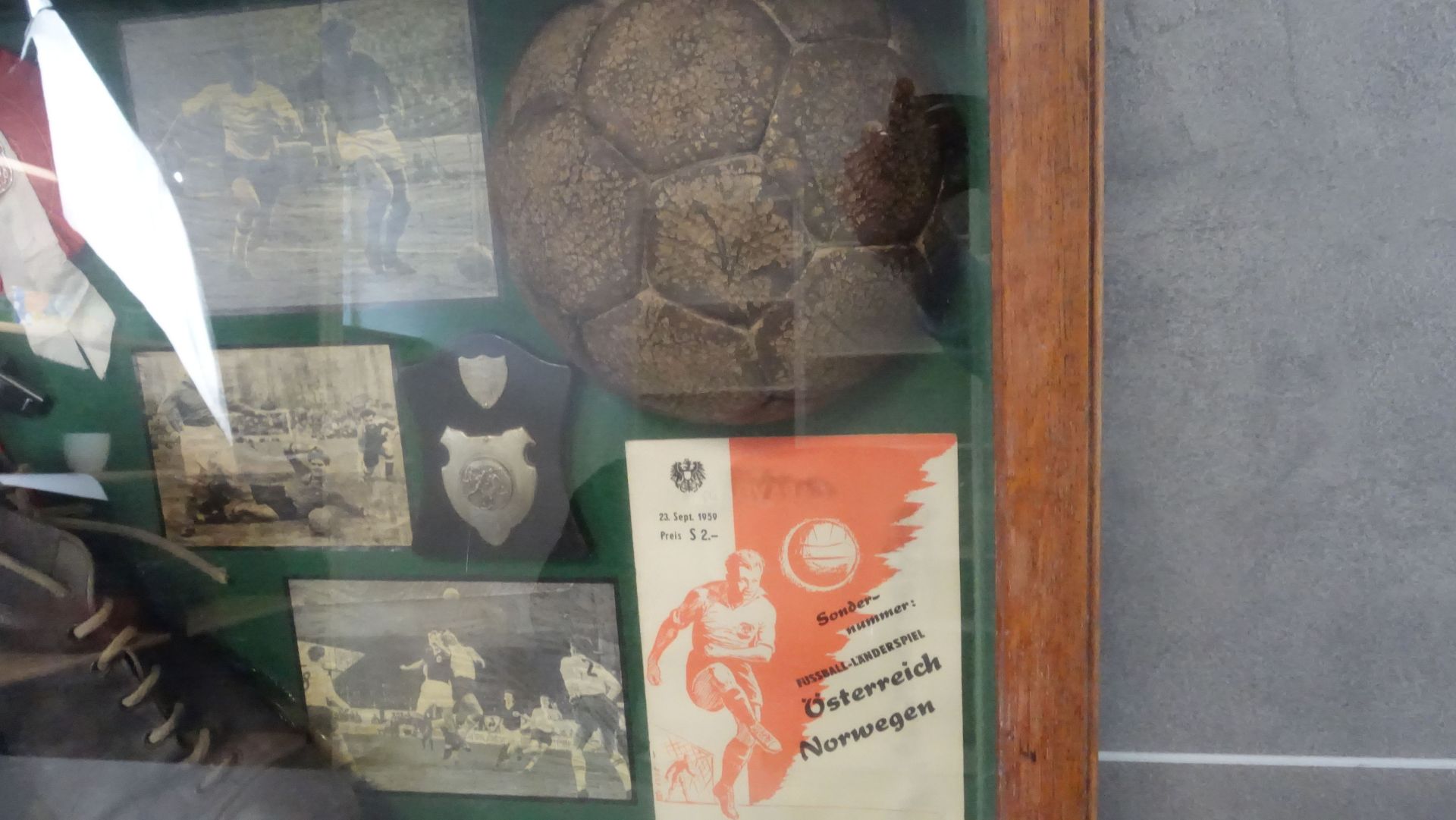 FOOTBALL COLLAGE IN SHOW BOX  - Image 3 of 3