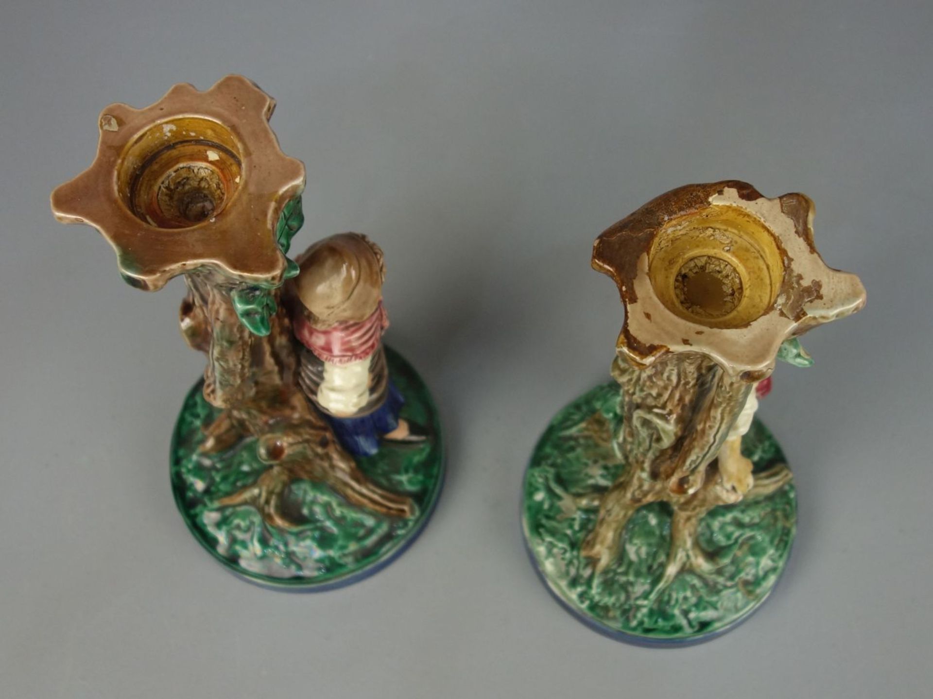 PAIR OF FIGURAL CANDLE STANDS - Image 6 of 8