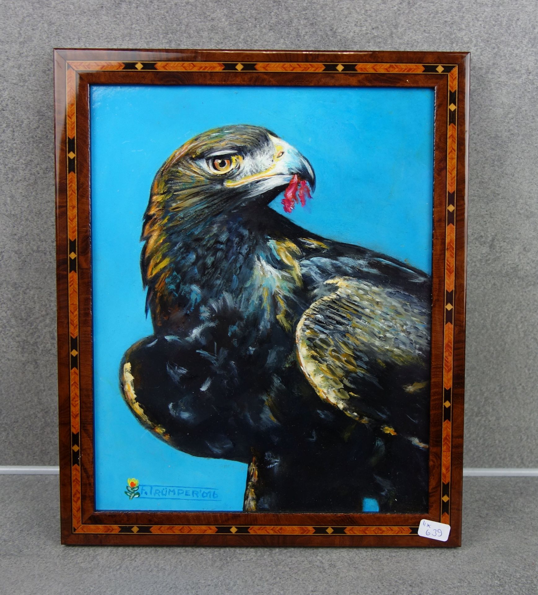 TRÜMPER, FRANZ (Gronau 1941-2021 Enschede NL) - Four paintings with birds of prey - Image 2 of 8