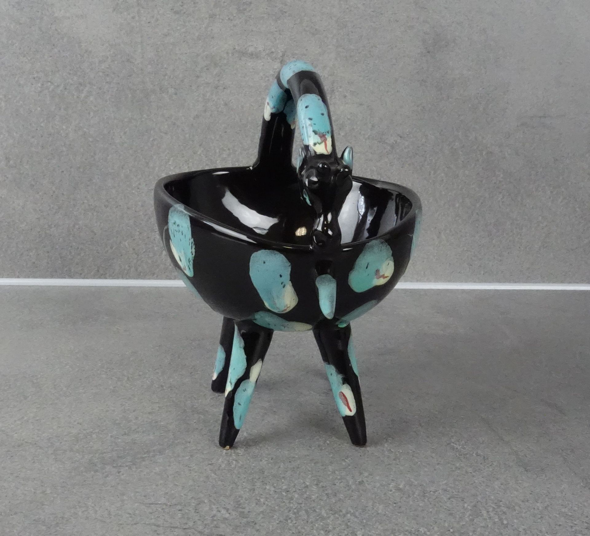 FIGURAL HANDLE BOWL "GIRAFFE",  - Image 3 of 4