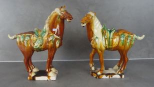 PAIR OF HORSES IN TANG - STYLE