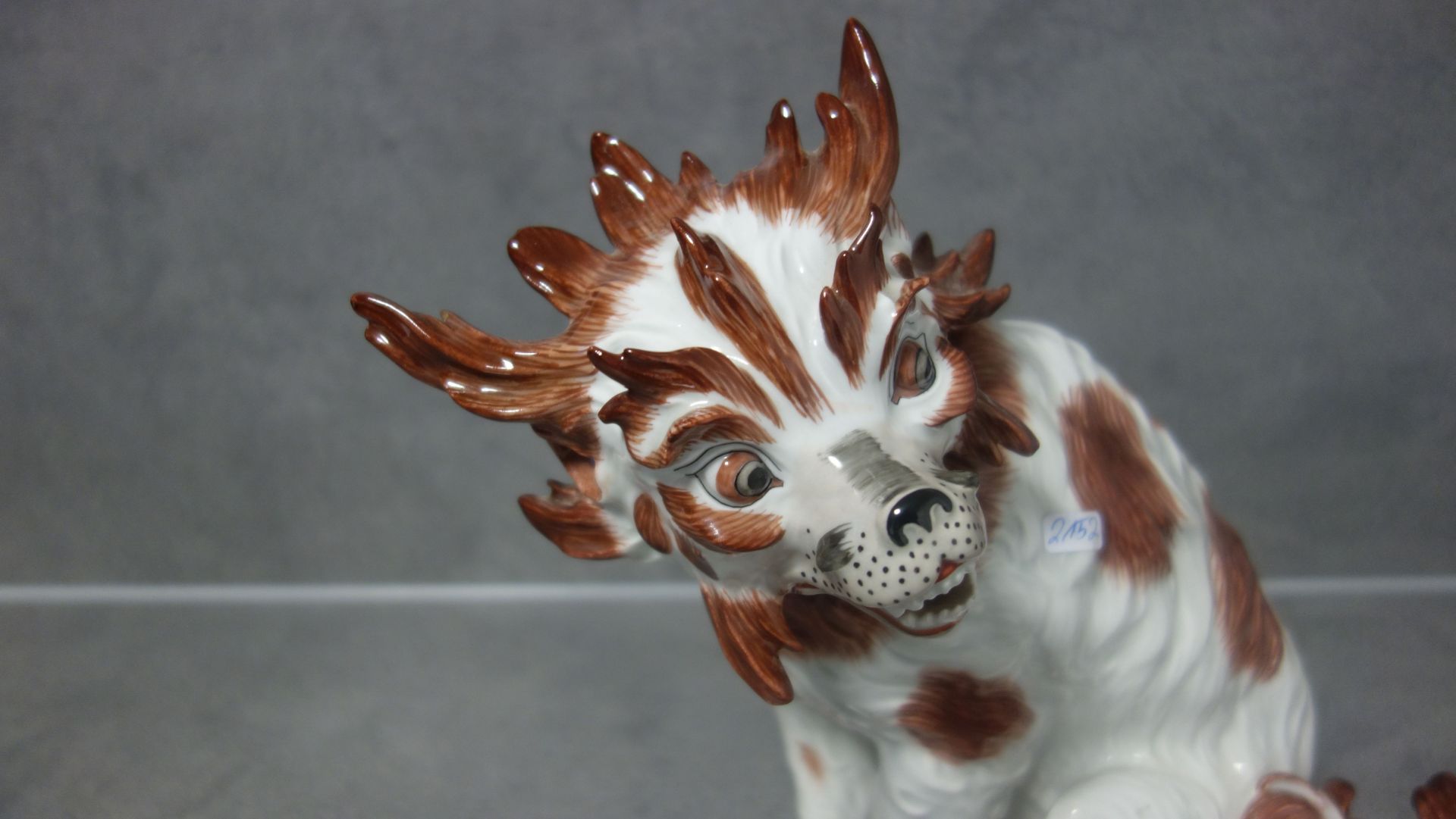 PORCELAIN FIGURE "FO DOG / BOLOGNESE DOG" - Image 3 of 9