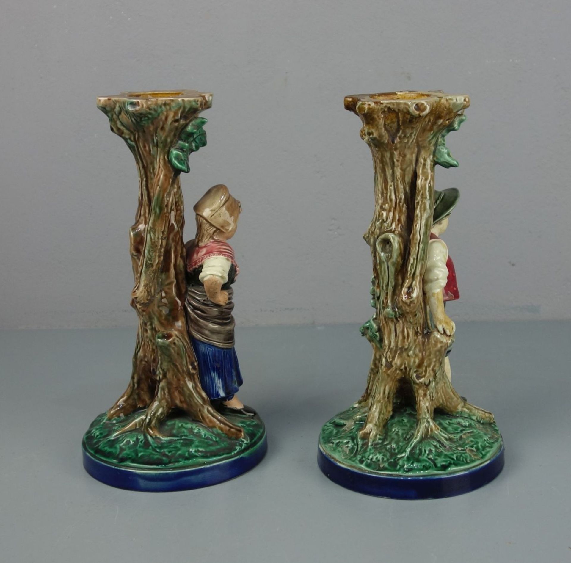 PAIR OF FIGURAL CANDLE STANDS - Image 5 of 8