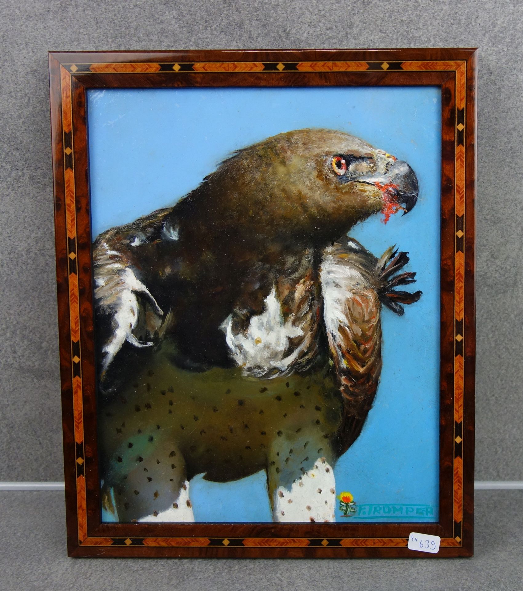 TRÜMPER, FRANZ (Gronau 1941-2021 Enschede NL) - Four paintings with birds of prey - Image 3 of 8