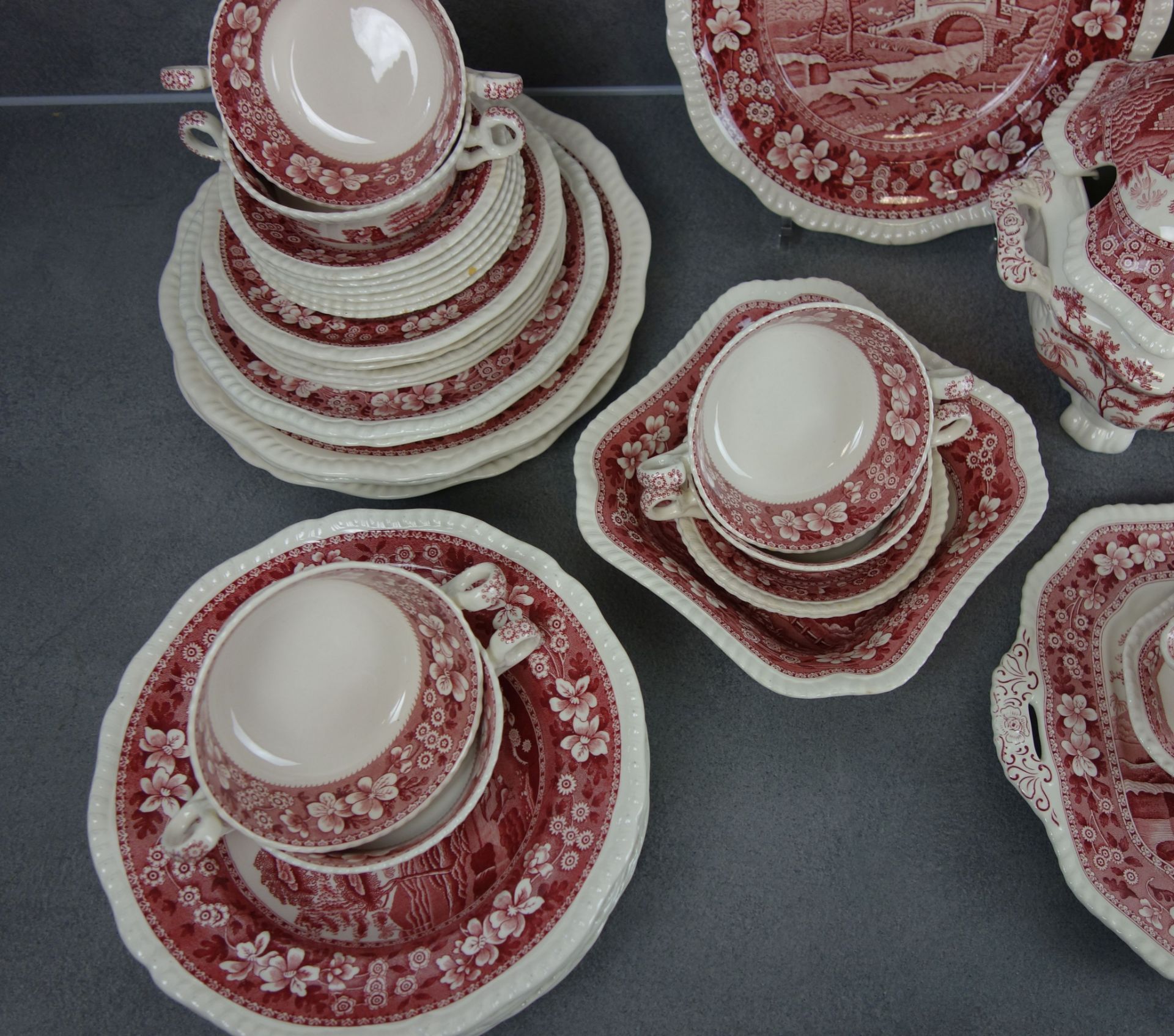 DINNER WARE "PINK TOWER" - Image 7 of 13