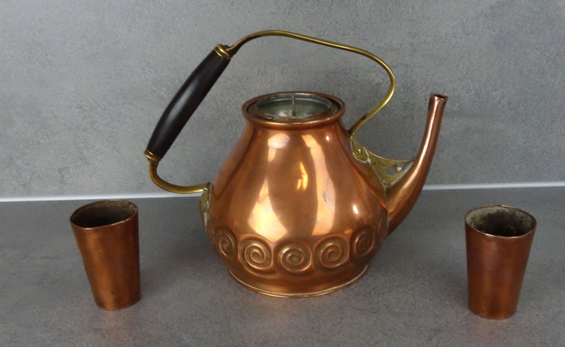 ALBIN MÜLLER ART NOUVEAU KETTLE / TEAPOT - Image 4 of 5