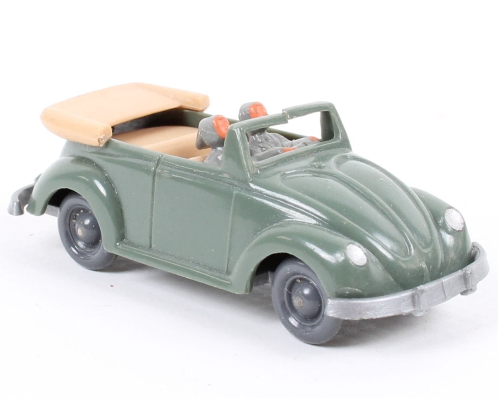 Wiking VW Käfer Cabrio mit Rahmen d'resedagrün