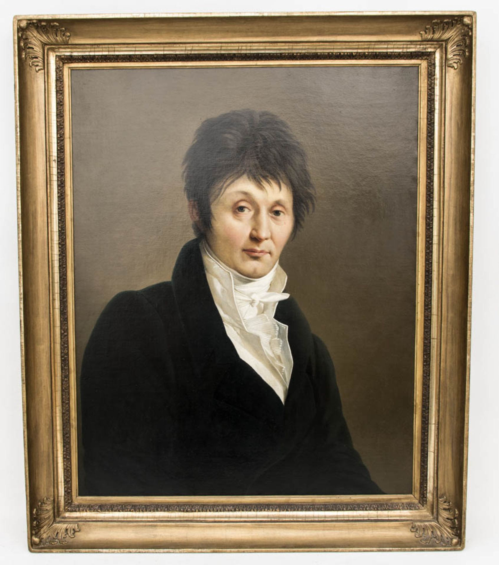 Johann F. A. Tischbein, Portrait eines Herren, Öl auf Leinwand, 18. Jh.Kaufpapiere vo