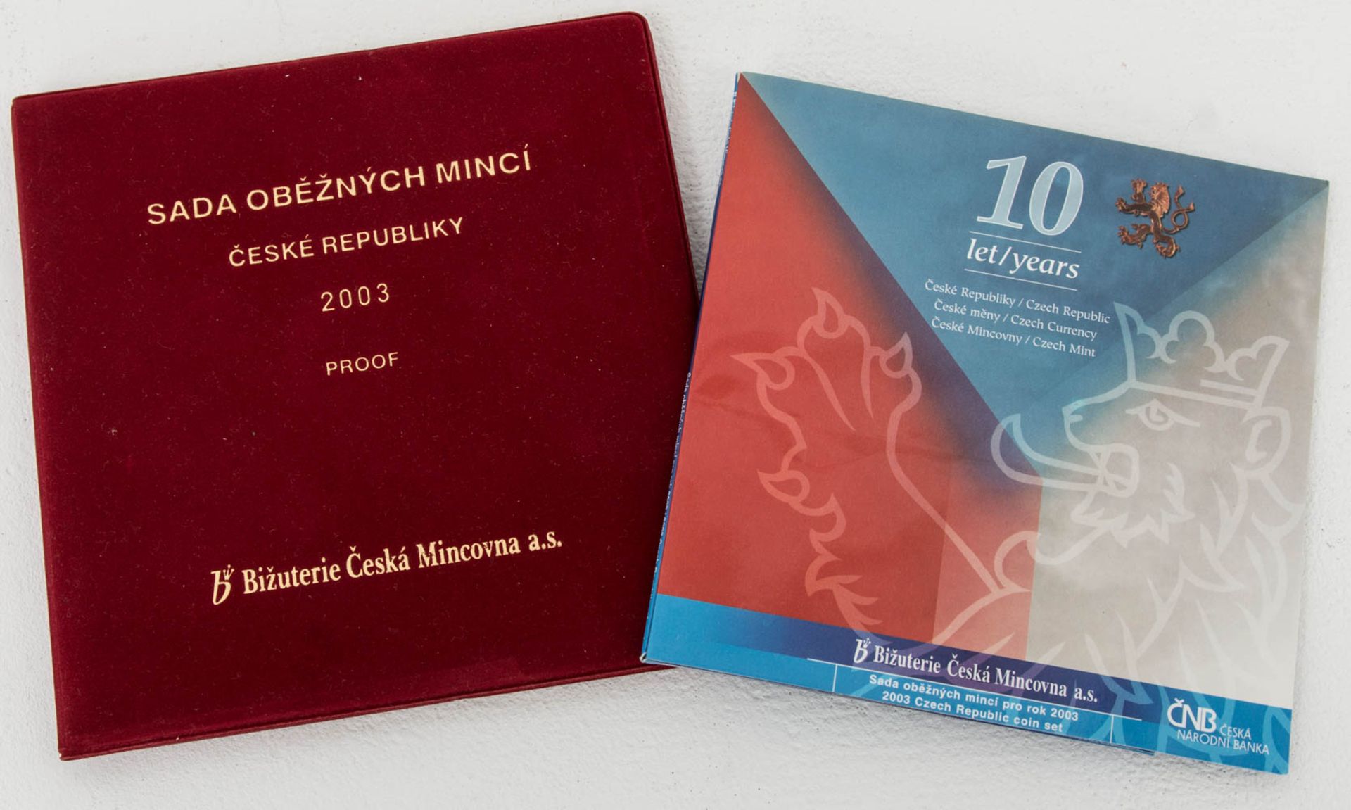 Tschechien: 2x KMS 2003.Kursmünzensätze Tschechien:KMS 10 Jahre Tschechische Kro