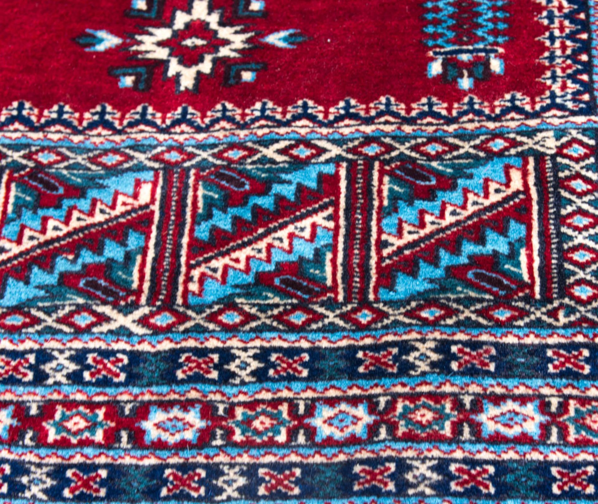 Gebets-/Wandteppich, Türkei.Wolle, mit Ösen zum Aufhängen128cm x 78cm - Bild 2 aus 5