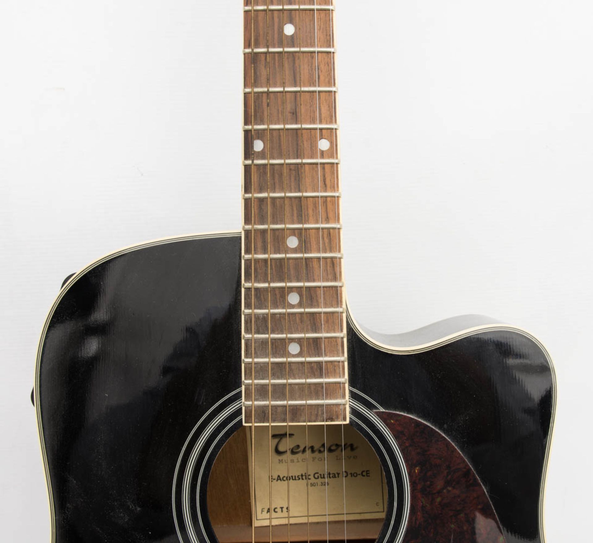 Tenson E-Gitarre.E-Acoustic Guitar D10-CE. Guter Zustand.L. 104 cm. - Bild 5 aus 10