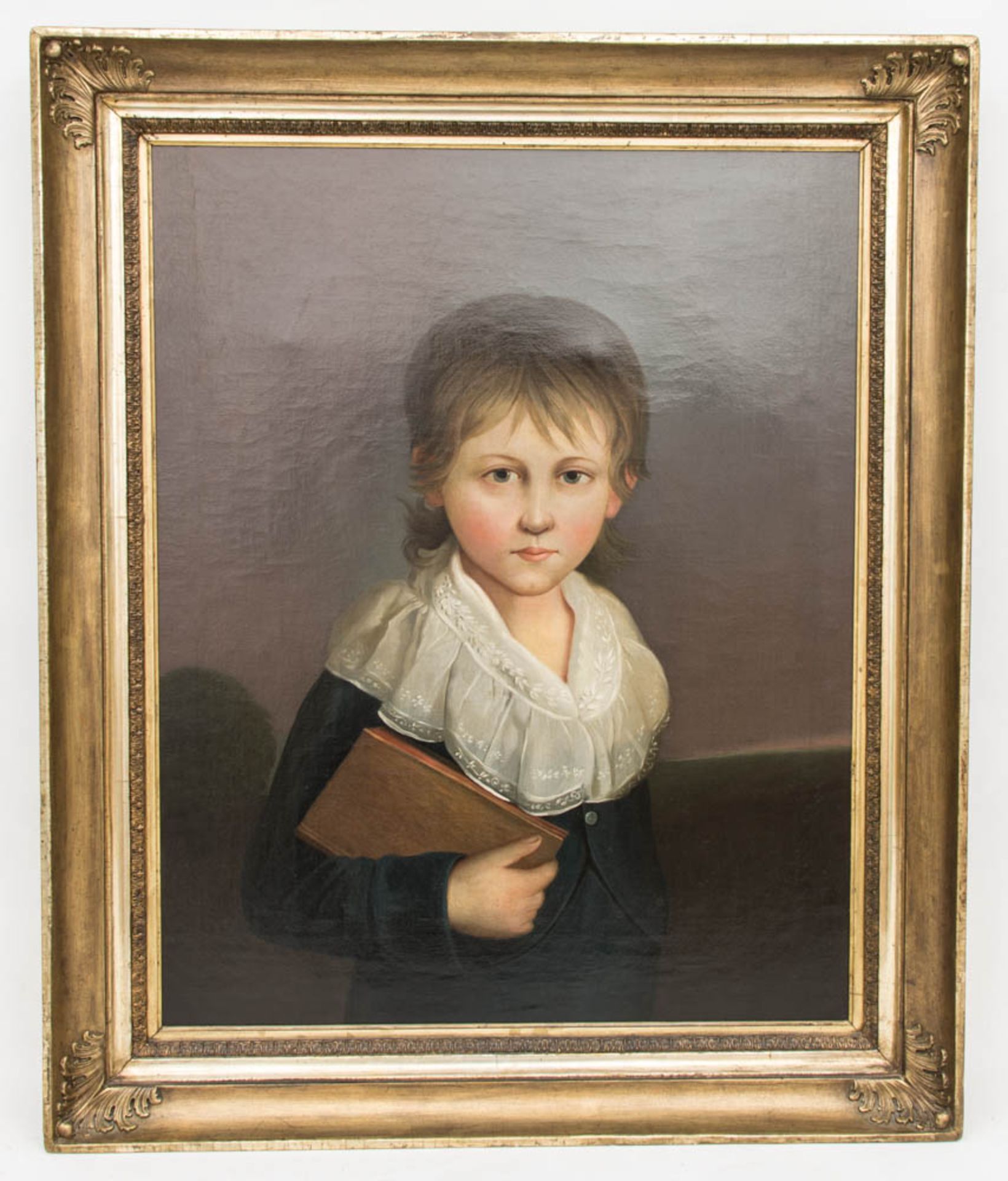 Johann F. A. Tischbein, Portrait eines Knaben, Öl auf Leinwand, 18. Jh.Gerahmt, nicht