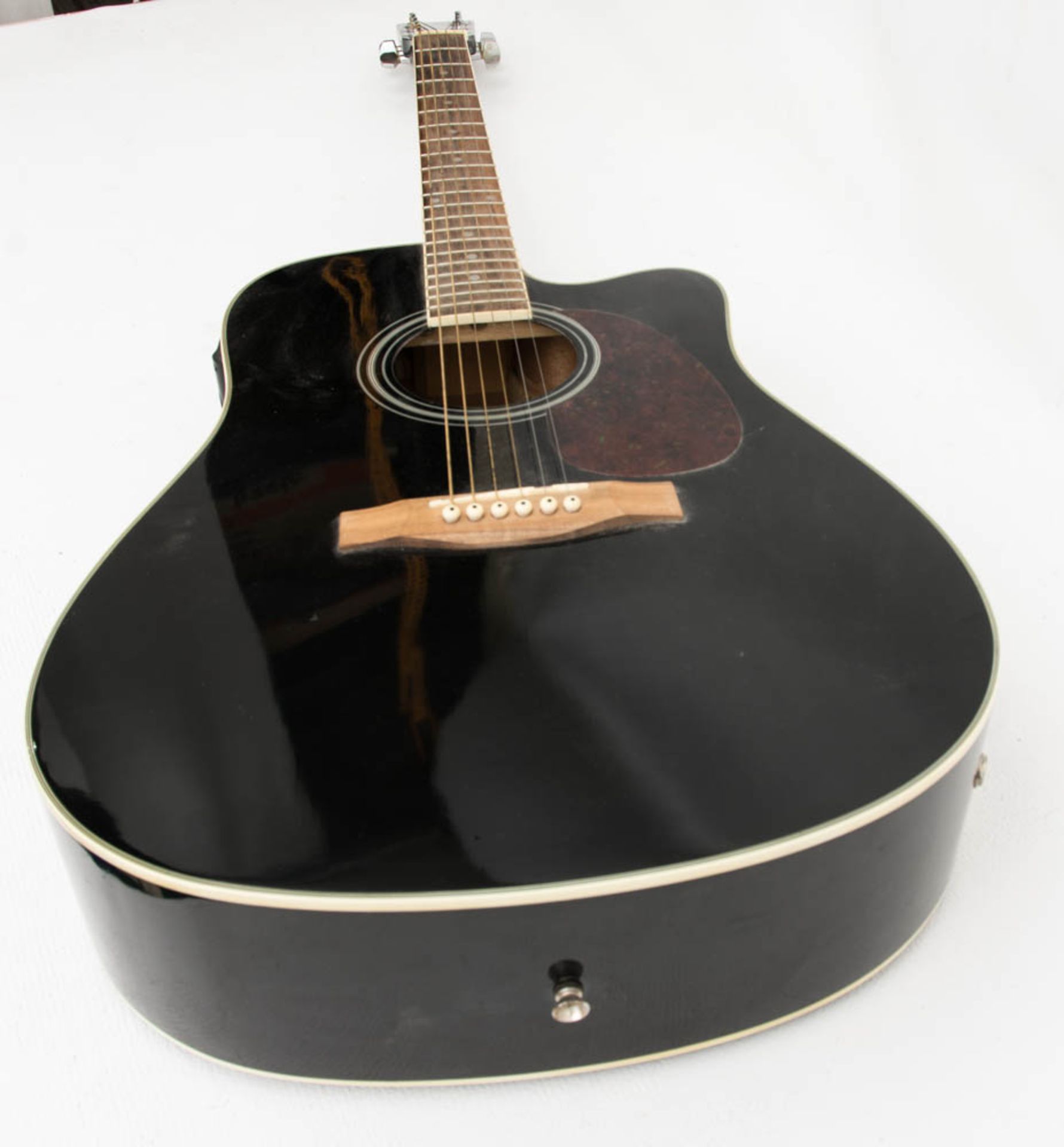 Tenson E-Gitarre.E-Acoustic Guitar D10-CE. Guter Zustand.L. 104 cm. - Bild 2 aus 10