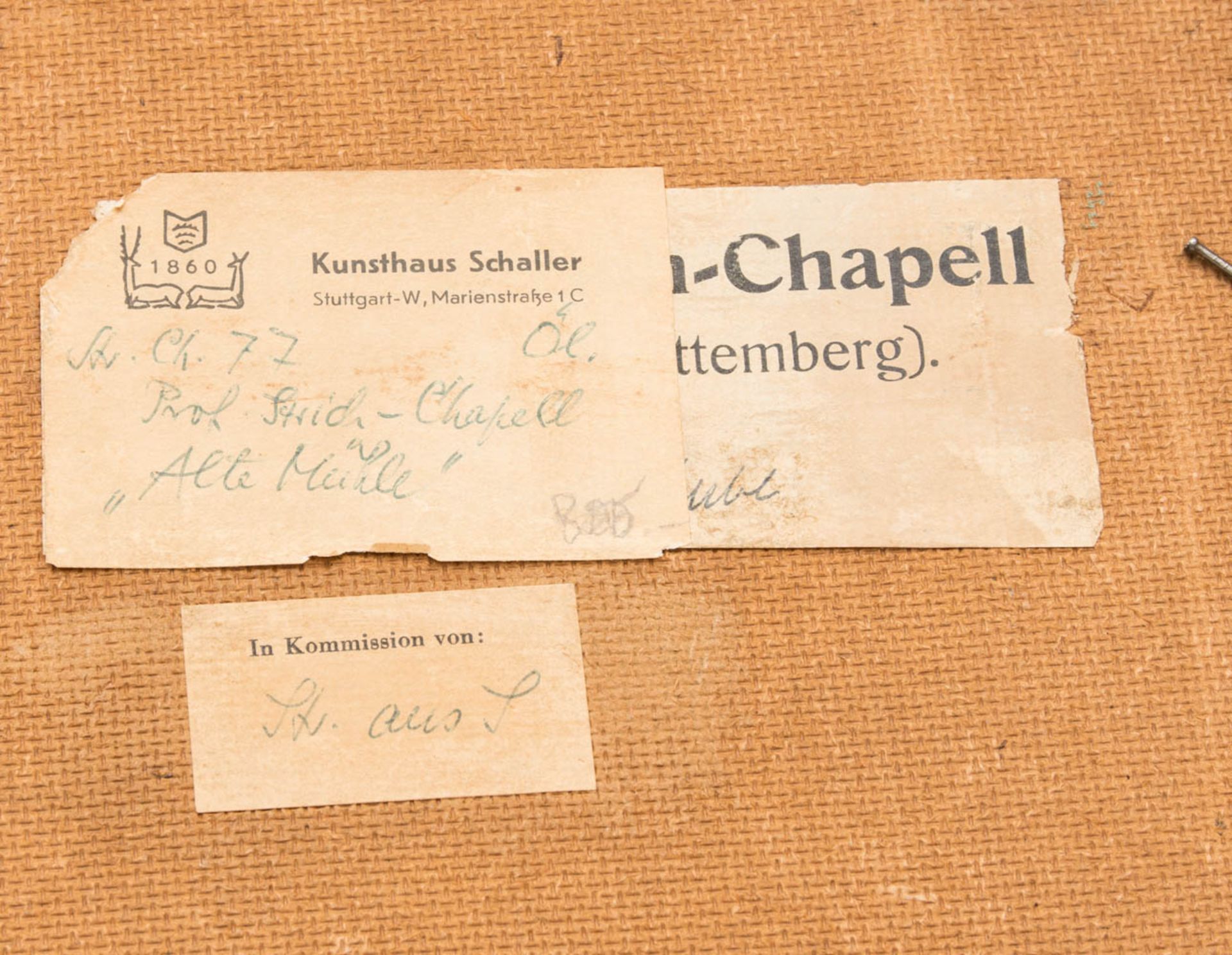 Walter Strich-Chapell, Winterabend, Öl auf Platte, 1951.Unten rechts datiert, 51, ger - Bild 6 aus 7