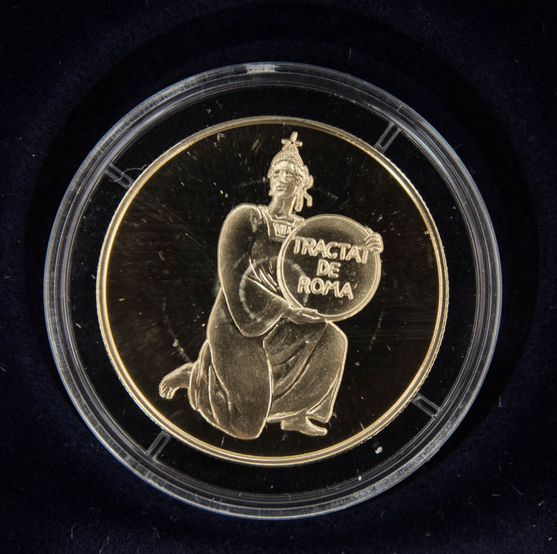 Sammlung Goldmünzen/-medaillen Andorra 22,5 g Feingold.5 x 25 Diner 1990er je 7,7 g 5 - Bild 4 aus 5